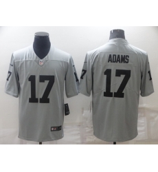 Men's Las Vegas Raiders #17 Davante Adams Grey Limited Stitched Jersey