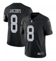 Men's Las Vegas Raiders #8 Josh Jacobs Black Vapor Limited Stitched Jersey