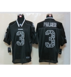 Nike Oakland Raiders 3 Carson Palmer Black Elite Lights Out Fashion NFL Jersey