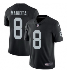 Nike Raiders 8 Marcus Mariota Black Team Color Men Stitched NFL Vapor Untouchable Limited Jersey