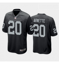 men damon arnette las vegas raiders black game jersey 