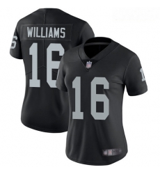 Raiders #16 Tyrell Williams Black Team Color Women Stitched Football Vapor Untouchable Limited Jersey