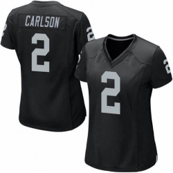 Women Las Vegas Raiders #2 Daniel Carlson Team Black Color Vapor Limited Jersey