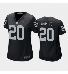 women damon arnette las vegas raiders black game jersey 