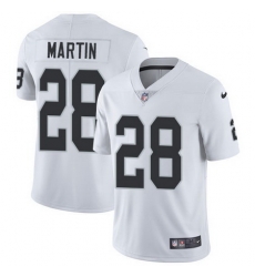 Nike Raiders #28 Doug Martin White Youth Stitched NFL Vapor Untouchable Limited Jersey