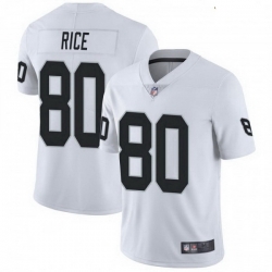 Youth Las Vegas Raiders 80 Jerry Rice White Limited Team Color Vapor Untouchable Jersey