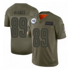 Womens Los Angeles Rams 89 Tyler Higbee Limited Camo 2019 Salute to Service Football Jersey