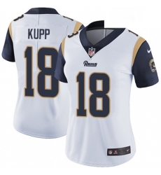 Womens Nike Los Angeles Rams 18 Cooper Kupp White Vapor Untouchable Limited Player NFL Jersey