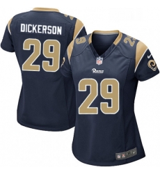 Womens Nike Los Angeles Rams 29 Eric Dickerson Game Navy Blue Team Color NFL Jersey