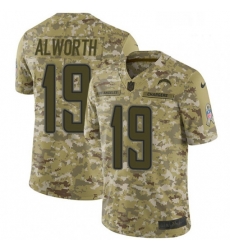 Men Nike Los Angeles Chargers 19 Lance Alworth Limited Camo 2018 Salute to Service NFL Jersey