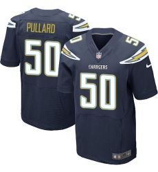 Mens Nike Los Angeles Chargers #50 Hayes Pullard Navy Blue Elite Jersey