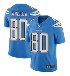 Nike Chargers #80 Kellen Winslow Electric Blue Alternate Mens Stitched NFL Vapor Untouchable Limited Jersey