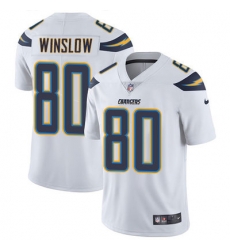 Nike Chargers #80 Kellen Winslow White Mens Stitched NFL Vapor Untouchable Limited Jersey