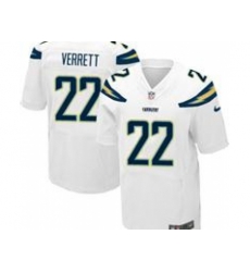 Nike San Diego Chargers 22 Jason Verrett white Elite NFL Jersey