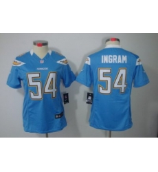 Women Nike San Diego Chargers #54 Melvin Ingram Light Blue Color[NIKE LIMITED Jersey]