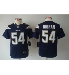 Youth Nike San Diego Chargers #54 Melvin Ingram DK Blue Color Limited Jerseys