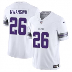 Men Minnesota Vikings 26 Kene Nwangwu White F U S E  Winter Warrior Limited Stitched Jersey