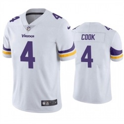 Men Minnesota Vikings 4 Dalvin Cook White Vapor Untouchable Stitched Jersey