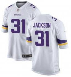 Men Nike Minnesota Vikings Khyree Jackson #31 White F U S E Stitched NFL Jersey