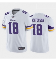 Youth Minnesota Vikings Justin Jefferson #18 White Vapor Limited Stitched NFL Jersey