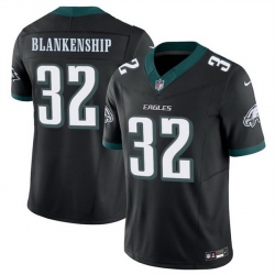 Men Philadelphia Eagles 32 Reed Blankenship Black 2025 F U S E  Vapor Untouchable Limited Throwback Stitched Football Jersey
