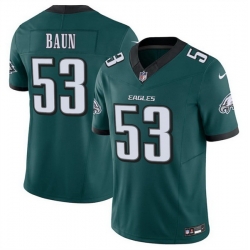 Men Philadelphia Eagles 53 Zack Baun Green 2025 F U S E  Vapor Untouchable Limited Stitched Football Jersey