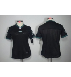 Women Nike Philadelphia Eagles Blank Black Color Limited Jerseys