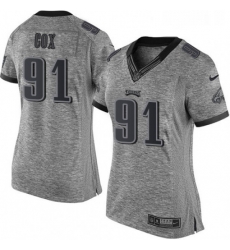 Womens Nike Philadelphia Eagles 91 Fletcher Cox Limited Gray Gridiron NFL Jersey