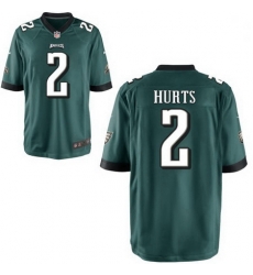 Youth Nike Eagles 2 Jalen Hurts Green Vapor Limited Stitched NFL Jersey