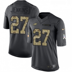 Youth Nike Philadelphia Eagles 27 Malcolm Jenkins Limited Black 2016 Salute to Service NFL Jersey