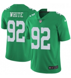 Youth Nike Philadelphia Eagles 92 Reggie White Limited Green Rush Vapor Untouchable NFL Jersey