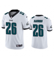 Youth Philadelphia Eagles 26 Miles Sanders White Vapor Untouchable Limited Stitched Football Jersey 