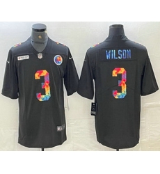 Men Pittsburgh Steelers 3 Russell Wilson Multi Color Black 2020 NFL Crucial Catch Vapor Untouchable Nike Limited Jersey