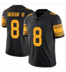 Men Pittsburgh Steelers 8 melvin Ingram III Black Rush Limited Jersey