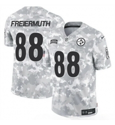 Men Pittsburgh Steelers 88 Pat Freiermuth 2024 F U S E Arctic Camo Salute To Service Limited Stitched Football Jersey