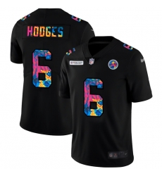 Pittsburgh Steelers 6 Devlin Hodges Men Nike Multi Color Black 2020 NFL Crucial Catch Vapor Untouchable Limited Jersey