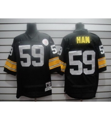 nfl pittsburgh steelers 59 ham black throwback