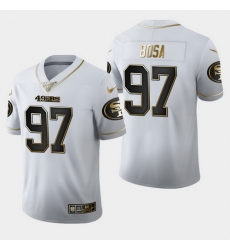 49ers 97 Nick Bosa White 100th Season Vapor Untouchable Limited Jersey