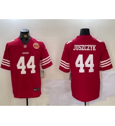 Men San Francisco 49ers 44 Kyle Juszczyk Red Vapor Untouchable Limited Stitched Jerse 2