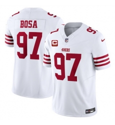 Men San Francisco 49ers 97 Nick Bosa White 2025 F U S E  With 3 Star C Patch Vapor Untouchable Limited Stitched Football Jersey Men San Francisco 49ers 97 Nick Bosa White 2025 F U S E  With 3 Star C Patch Vapor Untouchable Limited Stitched Football Jersey