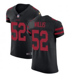 Nike 49ers #52 Patrick Willis Black Alternate Mens Stitched NFL Vapor Untouchable Elite Jersey