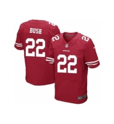 Nike San Francisco 49ers 22 Reggie Bush Red Elite NFL Jersey