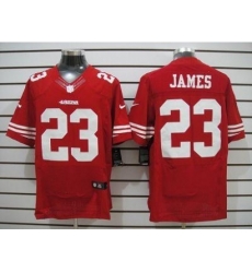 Nike San Francisco 49ers 23 LaMichael James Red Elite NFL Jersey