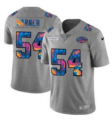 San Francisco 49ers 54 Fred Warner Men Nike Multi Color 2020 NFL Crucial Catch NFL Jersey Greyheather
