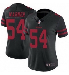 Women Nike San Francisco 49ers Fred Warner 54 Black Vapor Untouchable Limited NFL Jersey