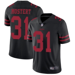 Youth Nike San Francisco 49ers 31 Raheem Mostert Black Vapor Untouchable Limited Player NFL Jersey