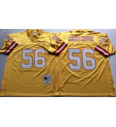 Men Tampa Bay Buccaneers 56 Hardy Nickerson Yellow M&N Throwback Jersey