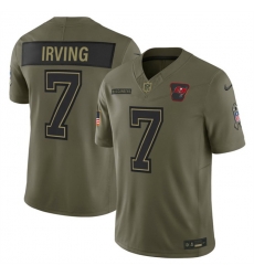 Men Tampa Bay Buccaneers 7 Bucky Irving Olive 2025 F U S E  Salute to Service Limited Stitched Football Jersey