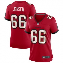 Women Nike Tampa Bay Buccaneers 66 Ryan Jensen Red Vapor Limited Jersey