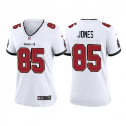 Women Tampa Bay Buccaneers 85 Julio Jones White Stitched Game Jersey